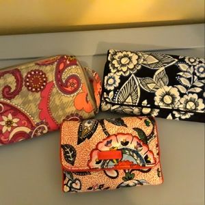 Set of 3 Vera Bradley wallets